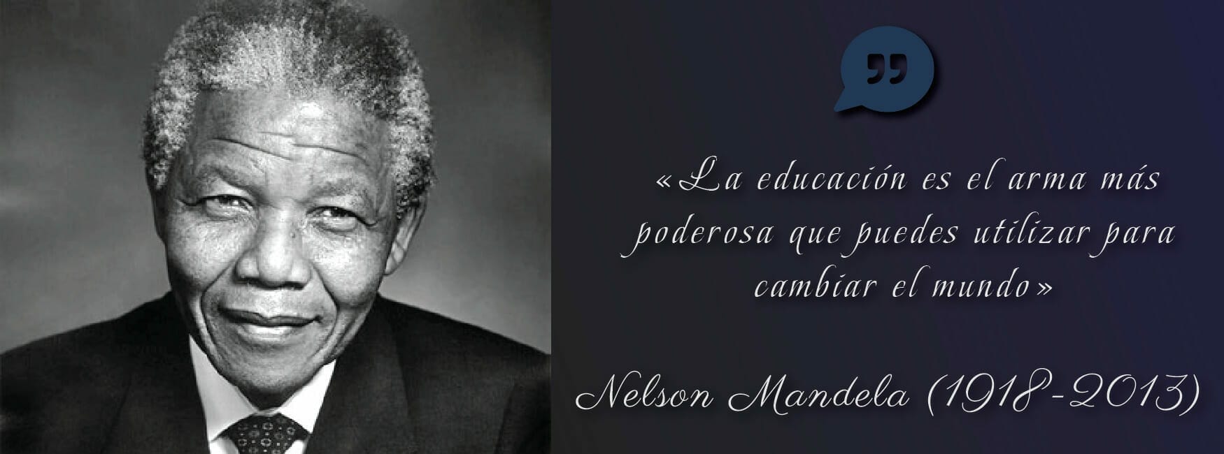 Mandela quote 01-01 La educación es el arma más poderosa que puedes utilizar para cambiar el mundo